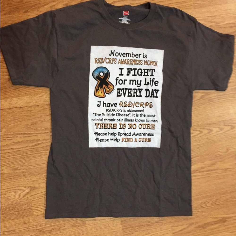 CRPS / RSD Orange Awareness Ribbon Shirt Unisex